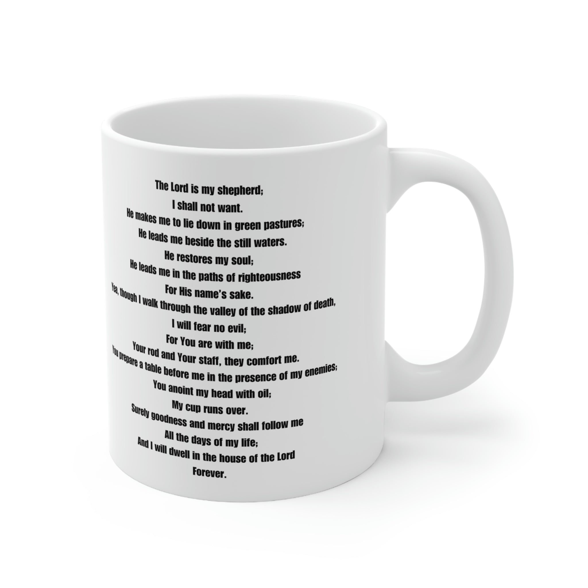 Psalm 23 Ceramic Mug 11oz