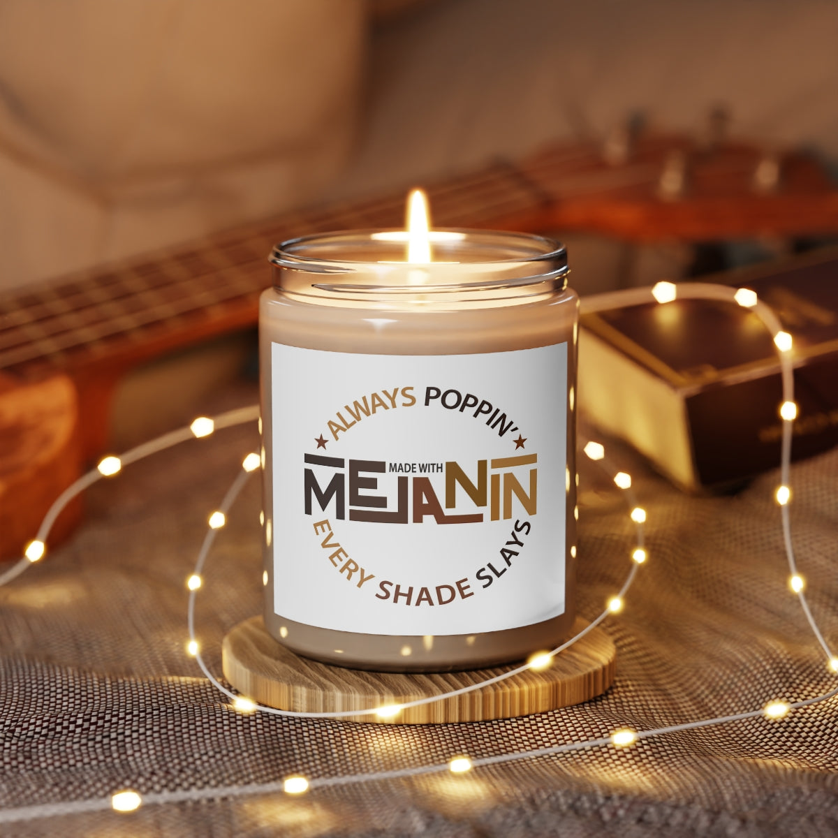 Melanin Poppin' Cinnamon Scented Candle, 9oz