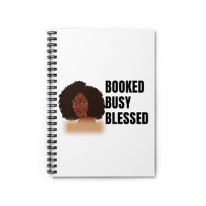 Booked Busy Blessed Notebook - Ruled Line