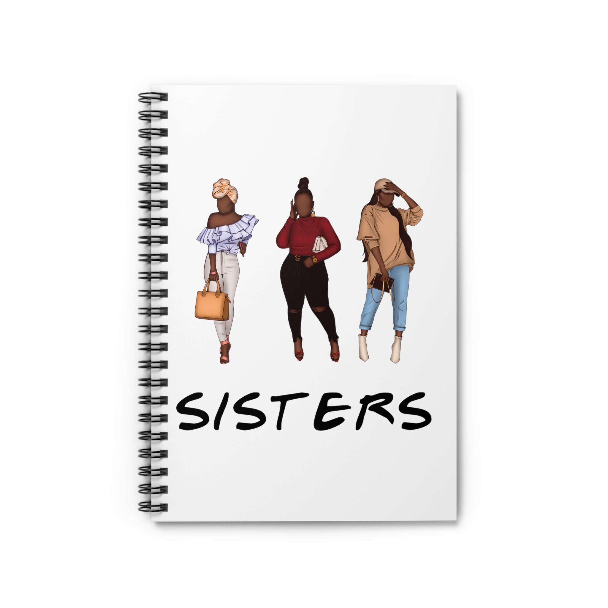 Sisters II Spiral Notebook - Ruled Line